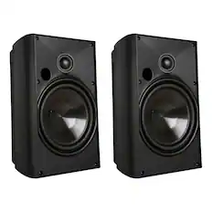 Front. Proficient Audio - AW525 5.25" 125W Indoor/Outdoor Speaker Pair, Woofer, Pivoting Dome Tweeter, 8 Ohm - Black.