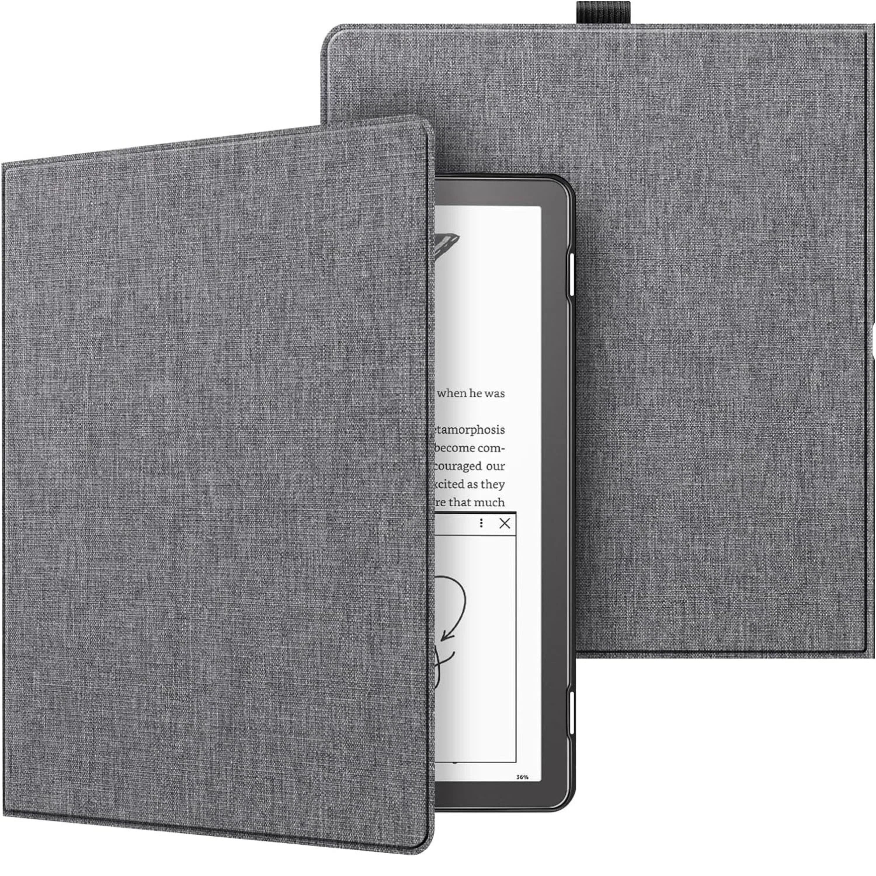 Kitcheniva - Kindle Scribe 10.2" Case Slimshell Protective Book Cover 2022 2024 Compatible - Gray