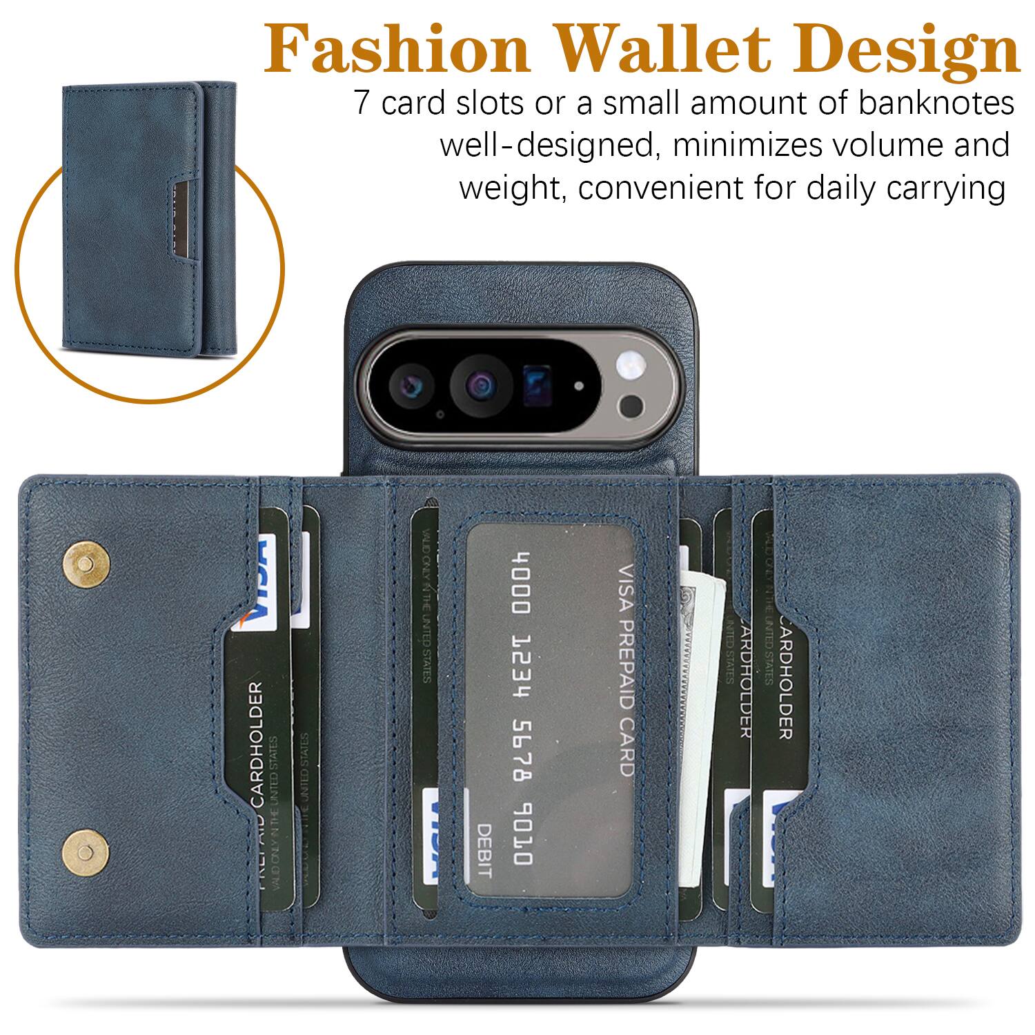 Fashion Wallet Design  
7 card slots or a small amount of banknotes well-designed, minimizes volume and weight, convenient for daily carrying  

CARDHOLDER  
UNITED STATES  
DEBIT  
4000 1234 5678 9010  
VISA PREPAID CARD  
UNITED STATES  
CARDHOLDER