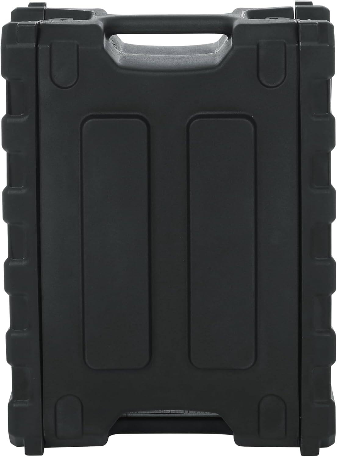 Back. Gator - 3U Shallow Rotationally Molded Rack Case with 13-Inch Depth and Dual Threaded Rails.