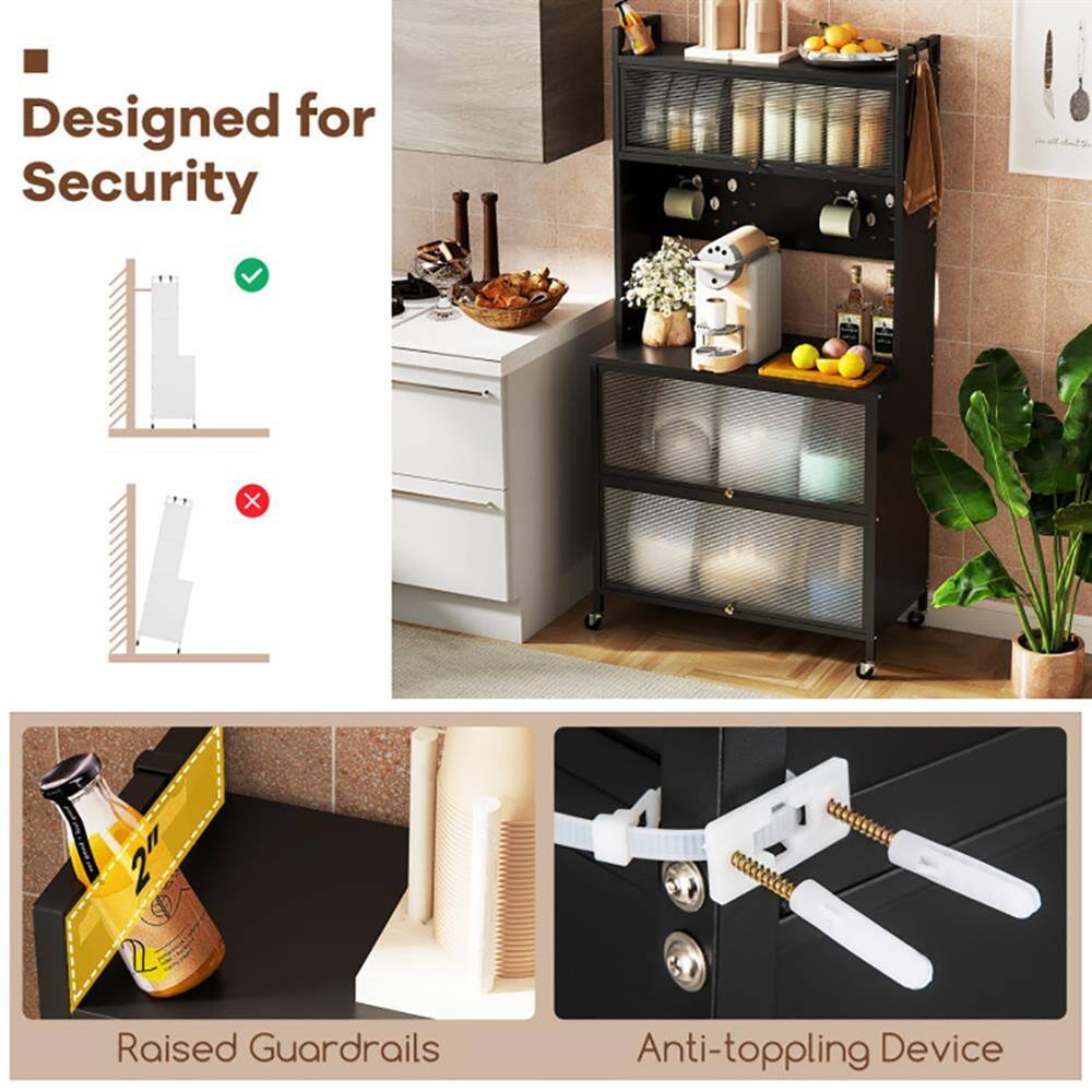 Designed for Security

Raised Guardrails

Anti-toppling Device