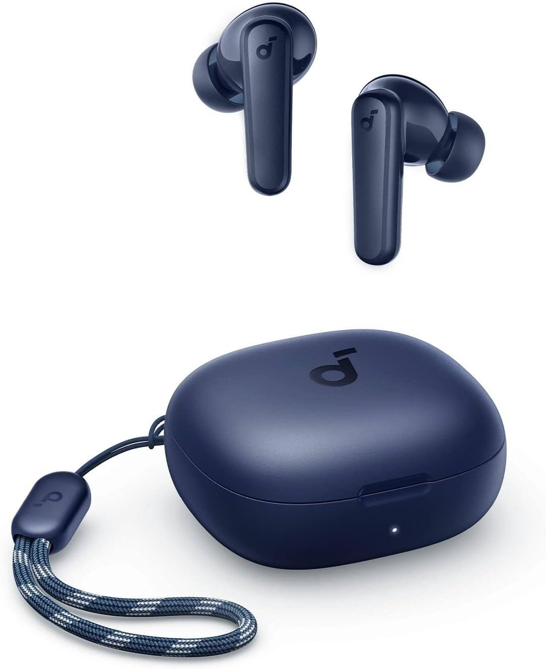 Angle. Soundcore - Soundcore - by Anker P20i True Wireless In-Ear Headphones - Blue - Blue.