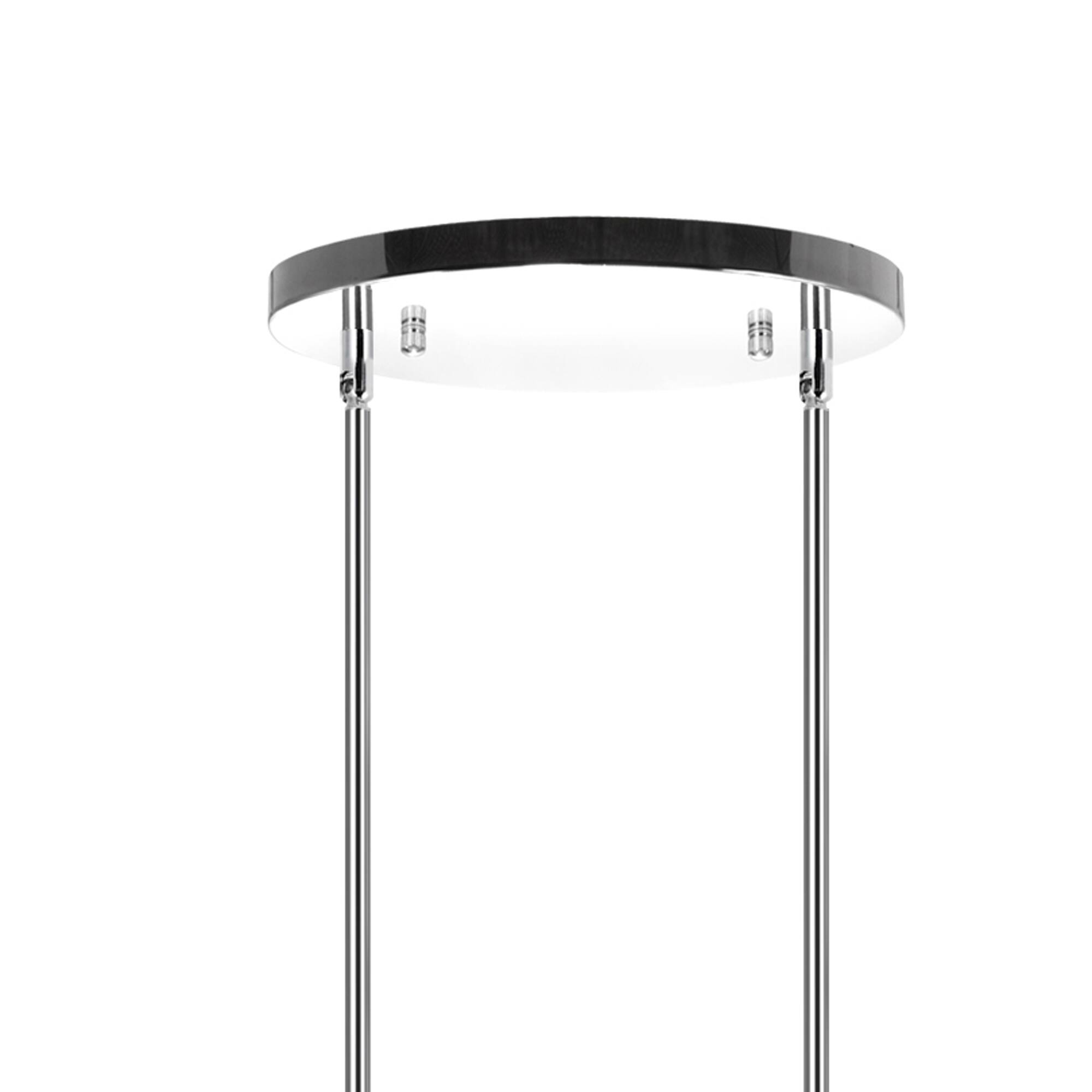 Alt View 1. CWI Lighting - Franca 8 Light Drum Shade Chandelier With Chrome Finish - Black.