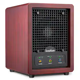 Ivation - Ozone Air Purifier, Portable Deodorizing System w/ Multi-Level Filtration, & More - Brown