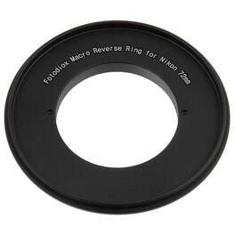 Fotodiox - 72mm Macro Reverse Ring for Nikon F-Mount Cameras - Reverse Filter Thread to Camera Mount Adapter