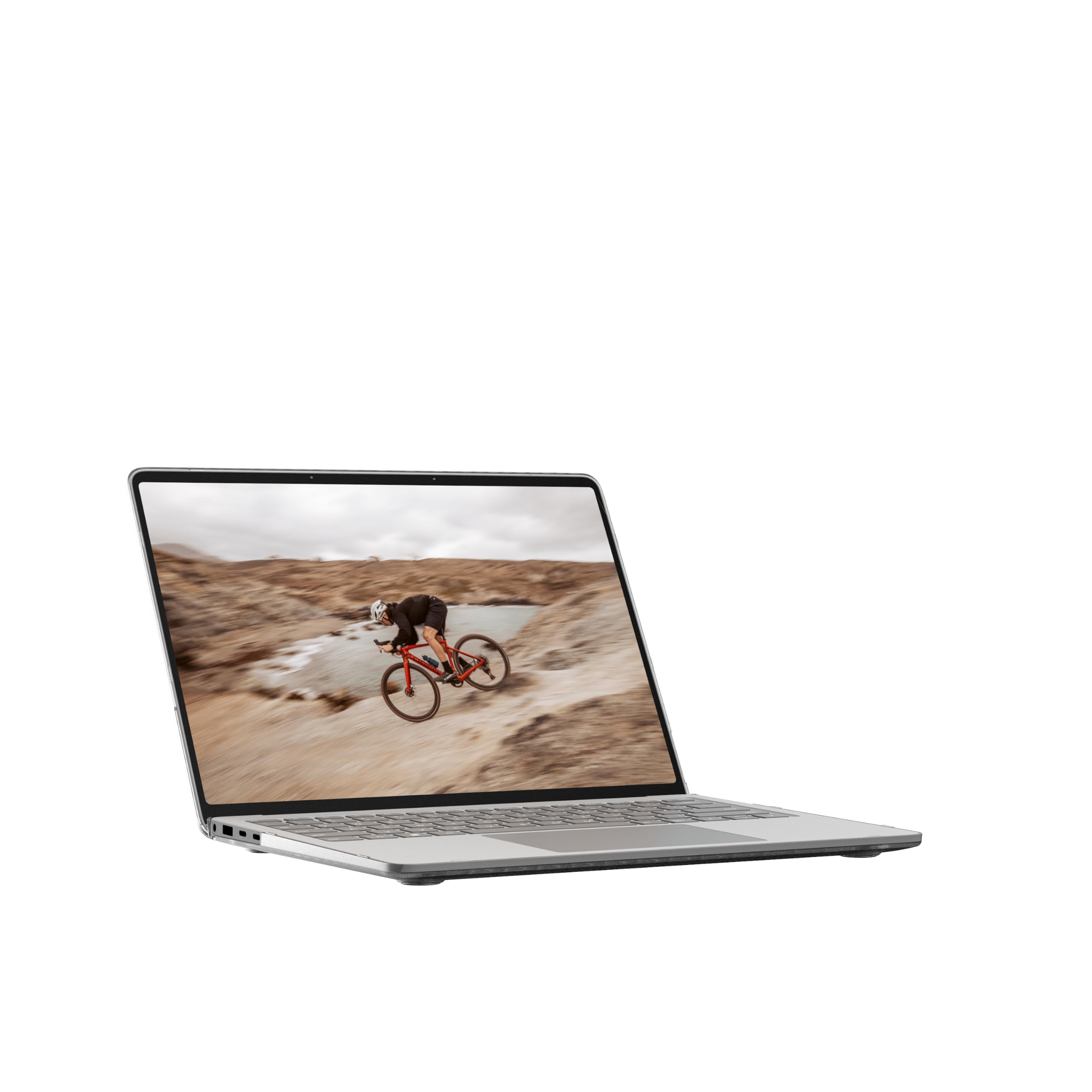 Alt View 7. UAG - Microsoft Surface Laptop 13.8" 8th Edition/7th Edition Case - Hard Shell Scratch Resistant Transparent Protective Cover - Ice.