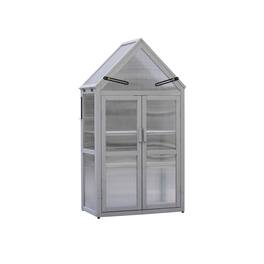 Boyel Living - Mini Greenhouse Greenhouse Kit Outdoor Plant Stand Small Green House - Natural Wood