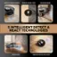 The text on the image is grouped and corrected as follows:

1. Detects hidden debris, senses floor types, vacuums edges.
2. 5 intelligent detect & react technologies.
3. Mops edges, removes stuck-on stains.