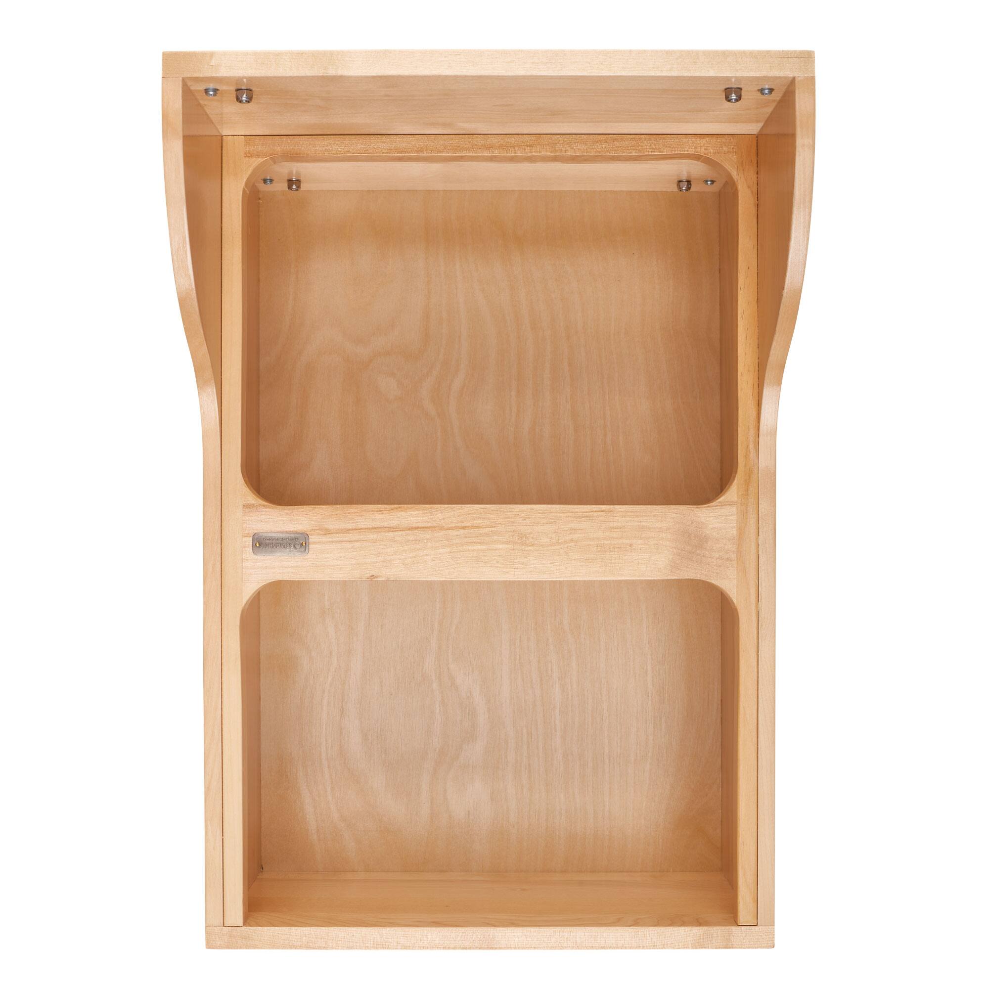 Alt View 8. Rev-A-Shelf - Rev-A-Shelf Dual Pullout Trash Cans 50 qt. with Soft-close Slides, 4WCSC-2150DM-2 - Natural Maple.