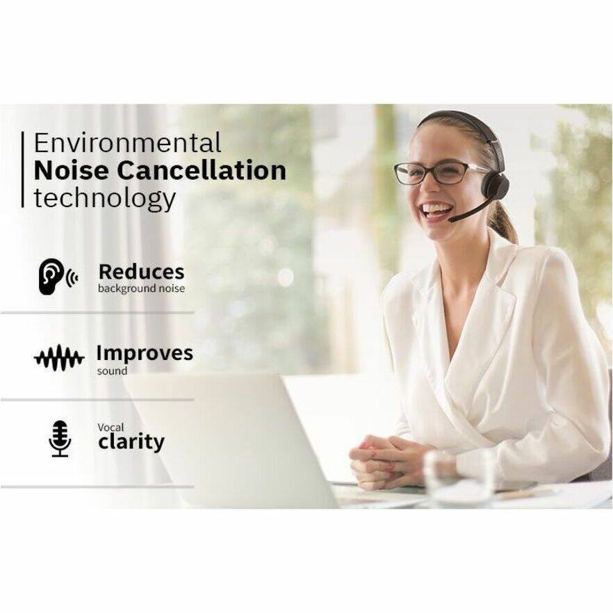 Environmental Noise Cancellation technology

- Reduces background noise
- Improves sound
- Vocal clarity
