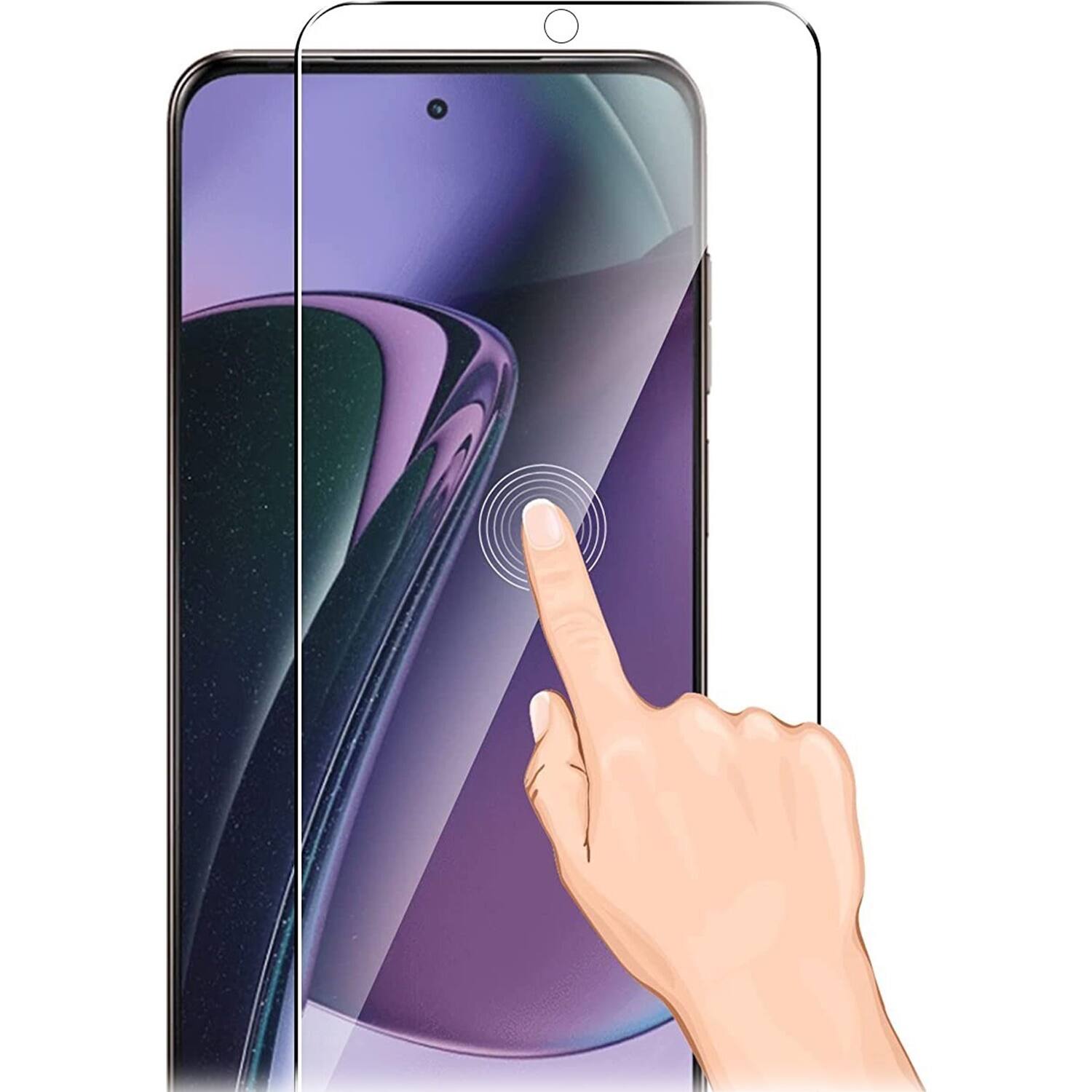 Alt View 11. SaharaCase - ZeroDamage Ultra Strong+ Tempered Glass Screen Protector for Motorola G Stylus 4G (2023) (2-Pack) - Clear.