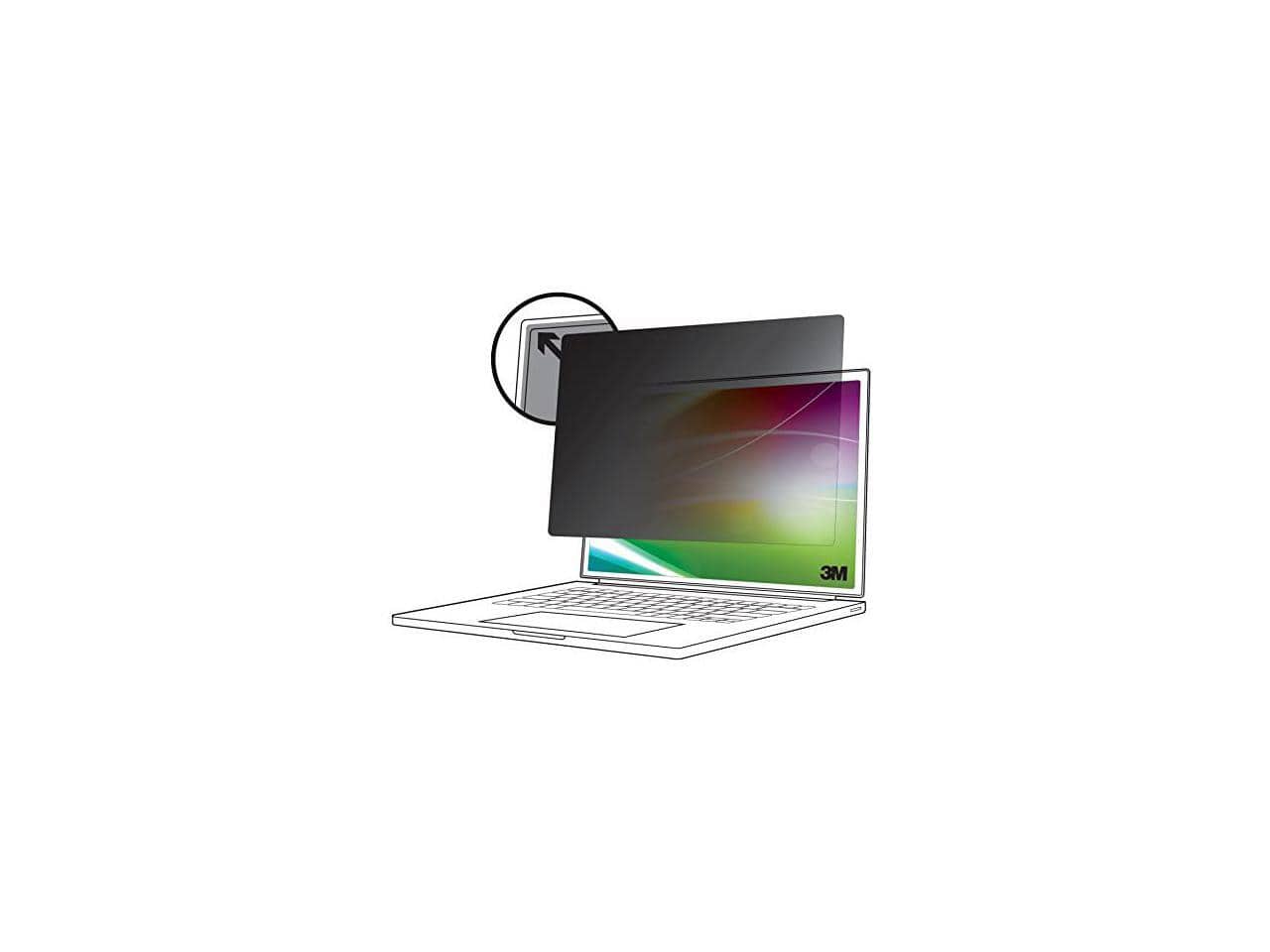 3M - Bright Screen Privacy Filter for 14in Full Screen Laptop 16:10 BP140W1E - false