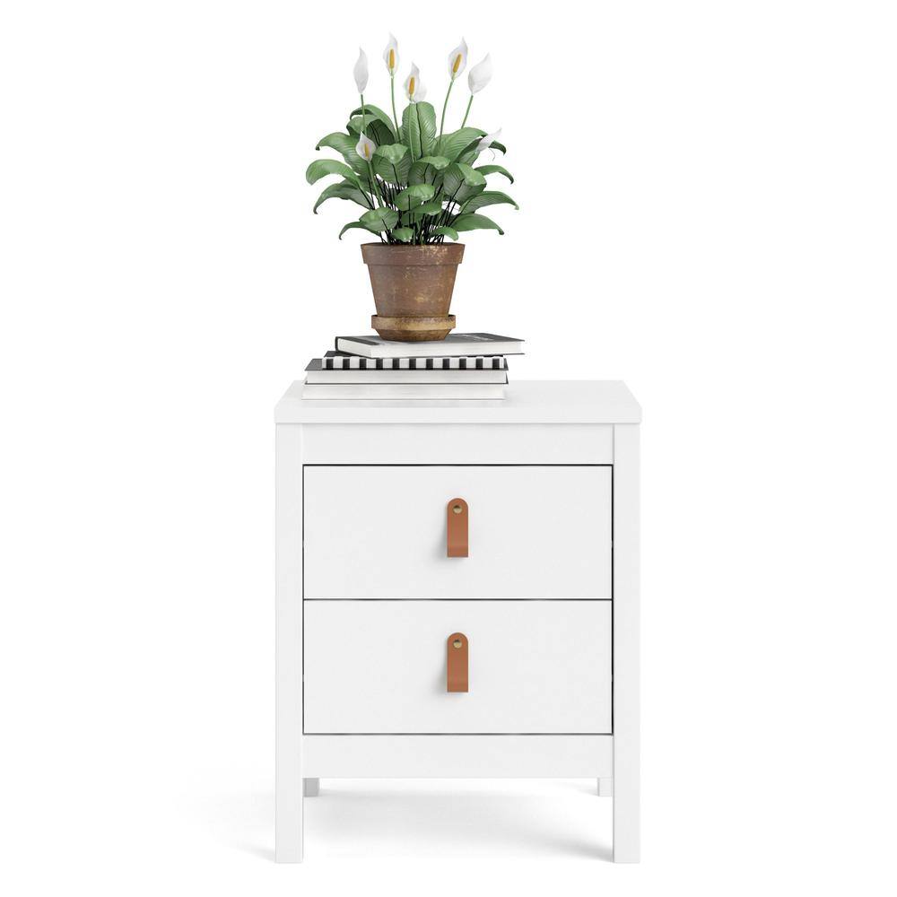 Alt View 7. Tvilum - Madrid 2 Drawer Nightstand - White.