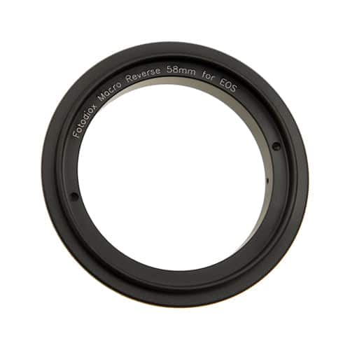 Fotodiox - 58mm Macro Reverse Ring for Canon EF/EF-S Cameras - Reverse Filter Thread to Camera Mount Adapter