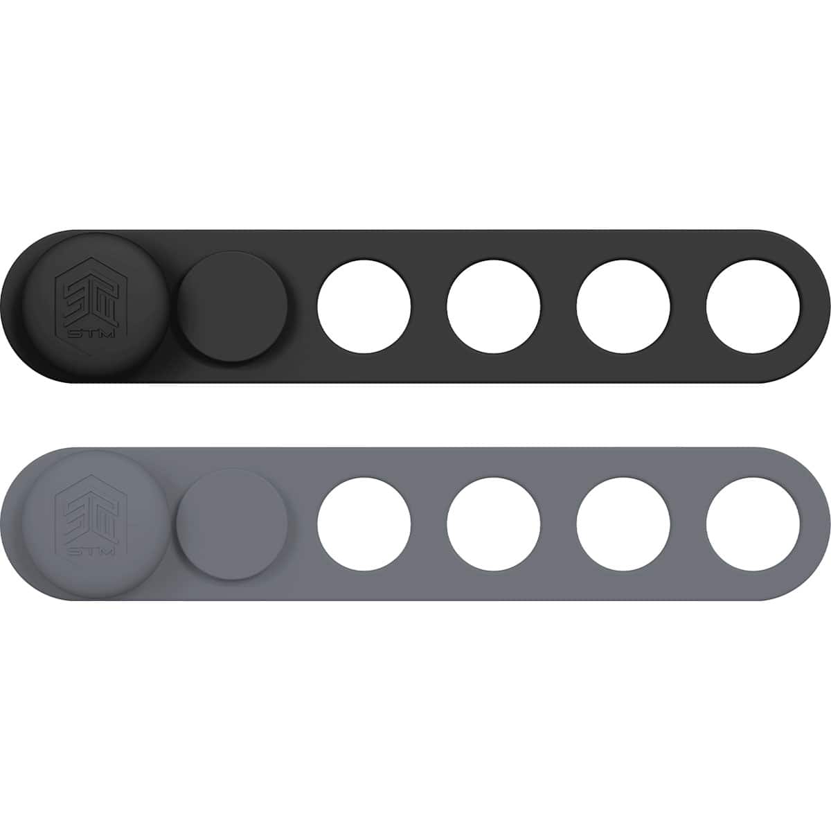 Alt View 17. STM - StickAir - AirTag / Tile Case 2pk - Black/Grey.