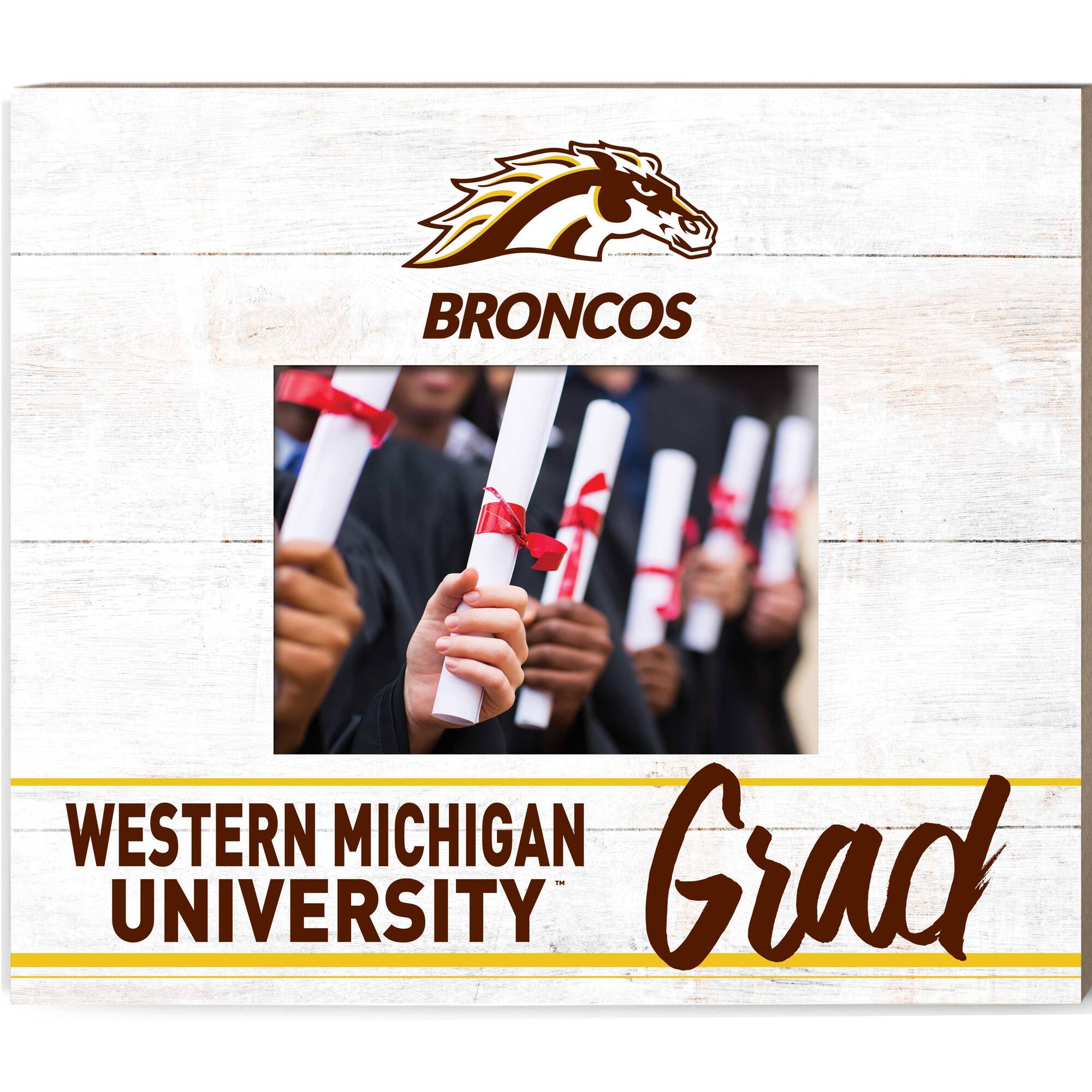 Jardine - Western Michigan Broncos 11'' x 13'' Grad Picture Frame - White