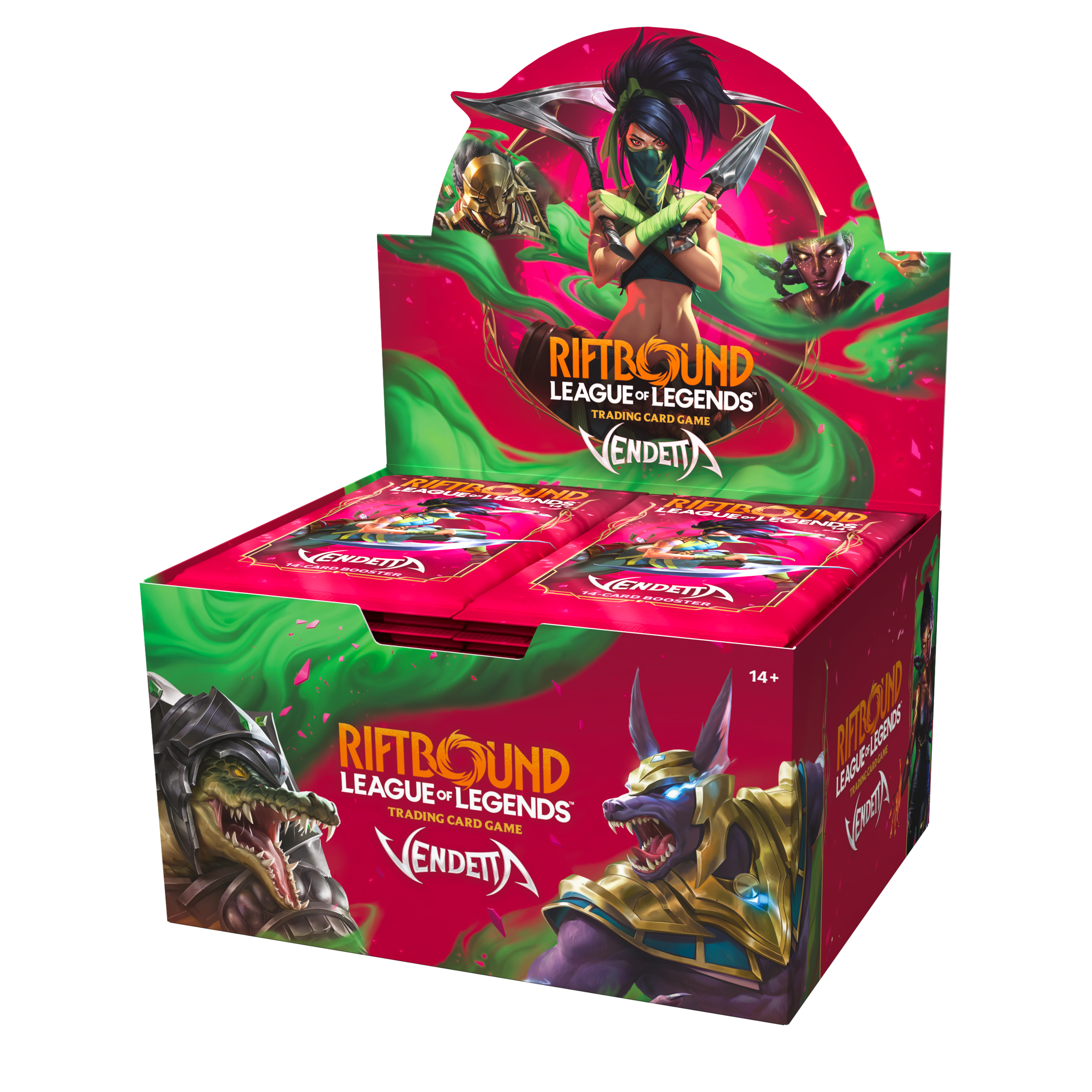 RIFTBOUND LEAGUE OF LEGENDS TRADING CARD GAME (ENDETT 21 PIRREINR OUMy IND IEAGUEU FIRR ENA E - CENDETTA RECE CEEA LENDETT RELENIEN : 14 + RIFTBOUND RIFTB LEAGUE OF UND TRADING CARD LEGENDS mg) GAME VENDETA ENDETT