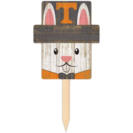 Front. Fan Creations - Tennessee Volunteers 16" x 19" Easter Bunny Yard Stake - Multicolor.
