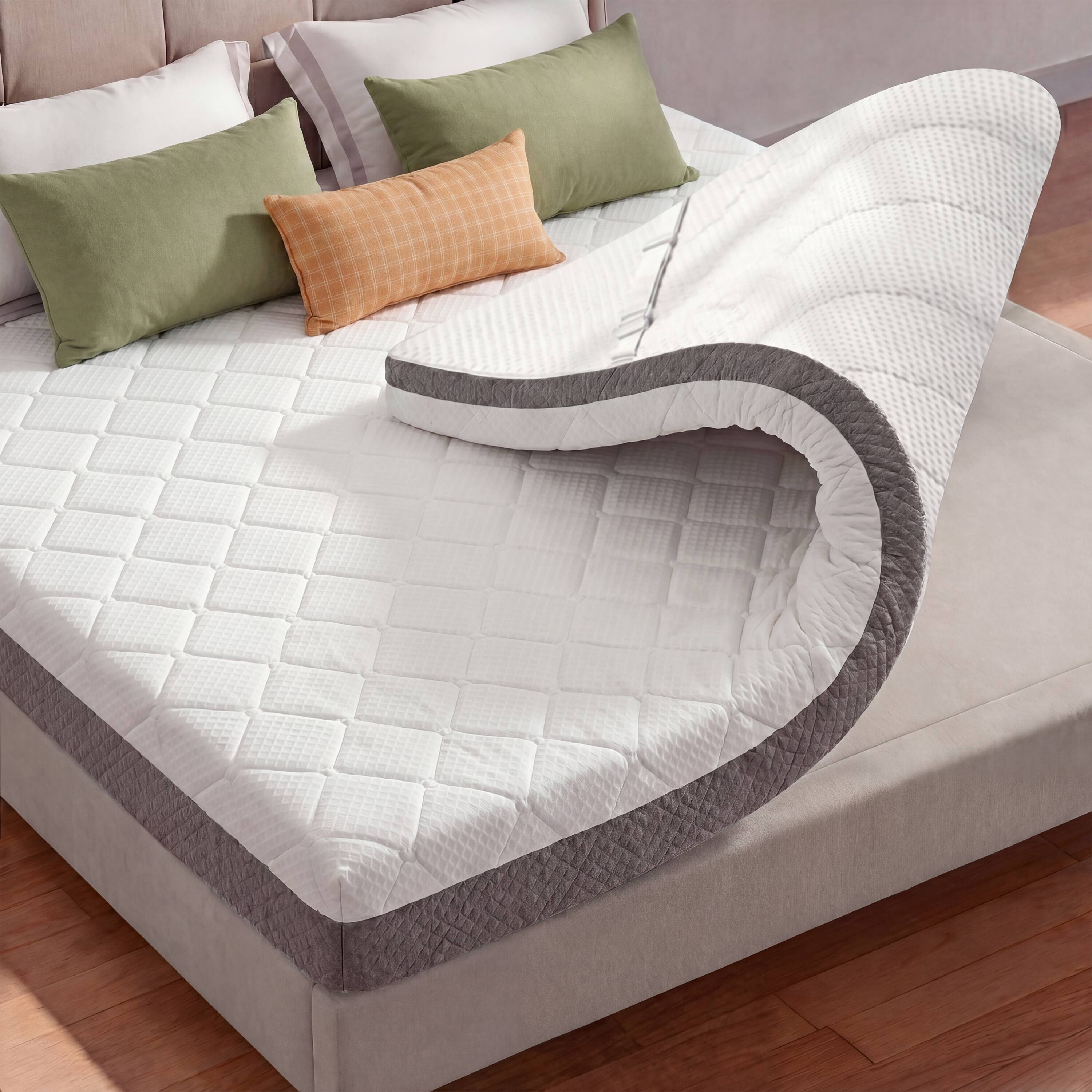 Alt View 4. Vipbear - 3 Inch Extra Firm Mattress Topper, Bed Topper with Washable Cover - 3 inch.
