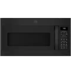 GE - 1.9 Cu. Ft. Over-the-Range Microwave with Sensor Cooking and Steam Cleaning - Black - Front_Zoom