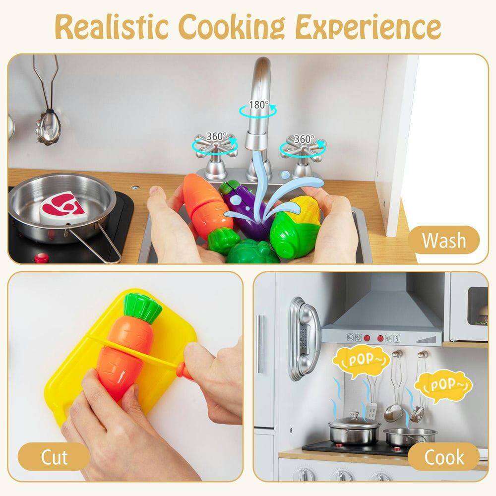 Realistic Cooking Experience

- Wash
- Cut
- Cook
