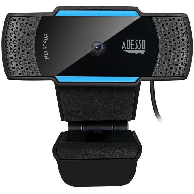 Adesso - Cybertrack H5 - 1080P Auto focus high resolution desktop webcam with H.264 data compression - 1080P Auto-focus High