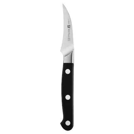 Front. ZWILLING - ZWILLING Pro 2.75-inch Bird's Beak Peeling Knife - Stainless Steel.