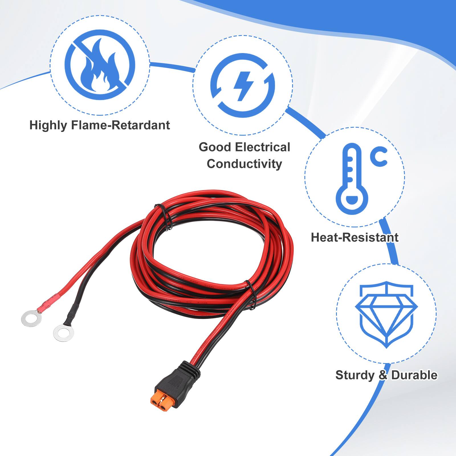 4 Highly Flame-Retardant, Good Electrical Conductivity, Heat-Resistant, Sturdy & Durable