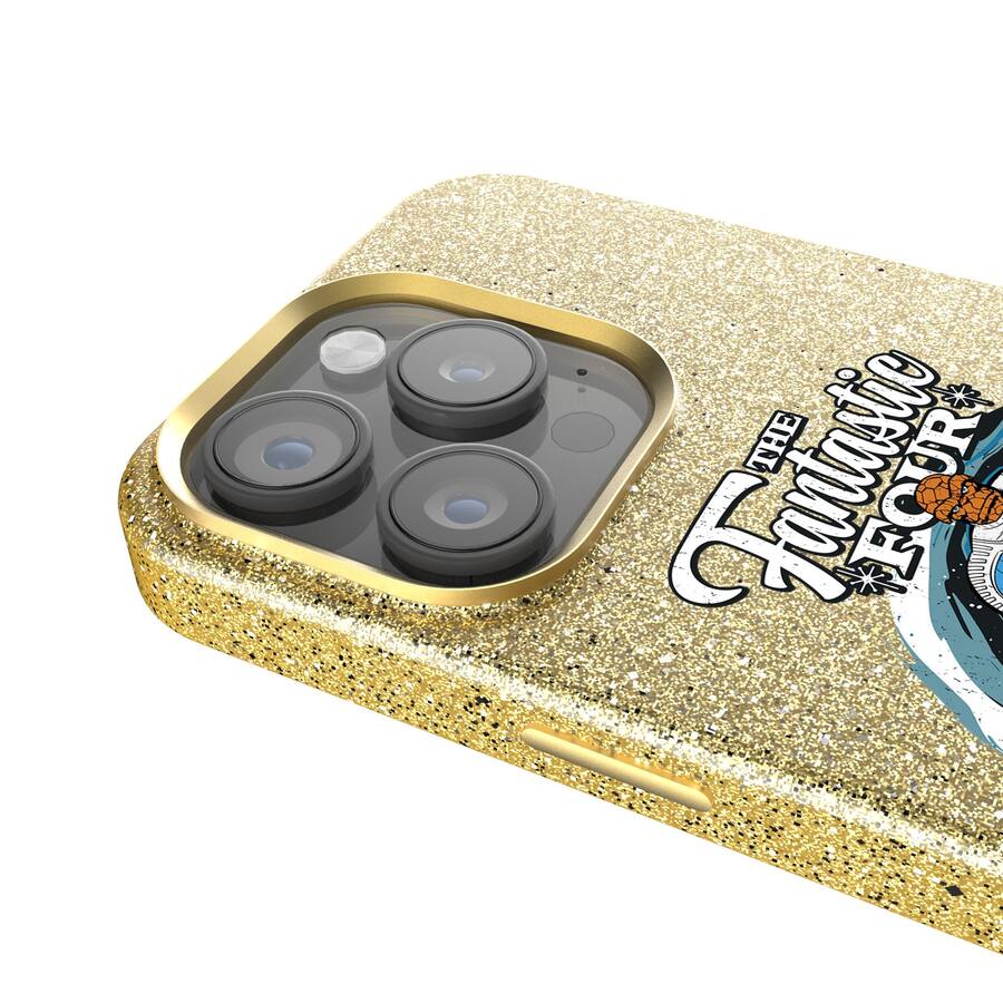 Keyscaper Marvel Badge Gold Bling Phone Case Apple iPhone 16 Pro Max ...