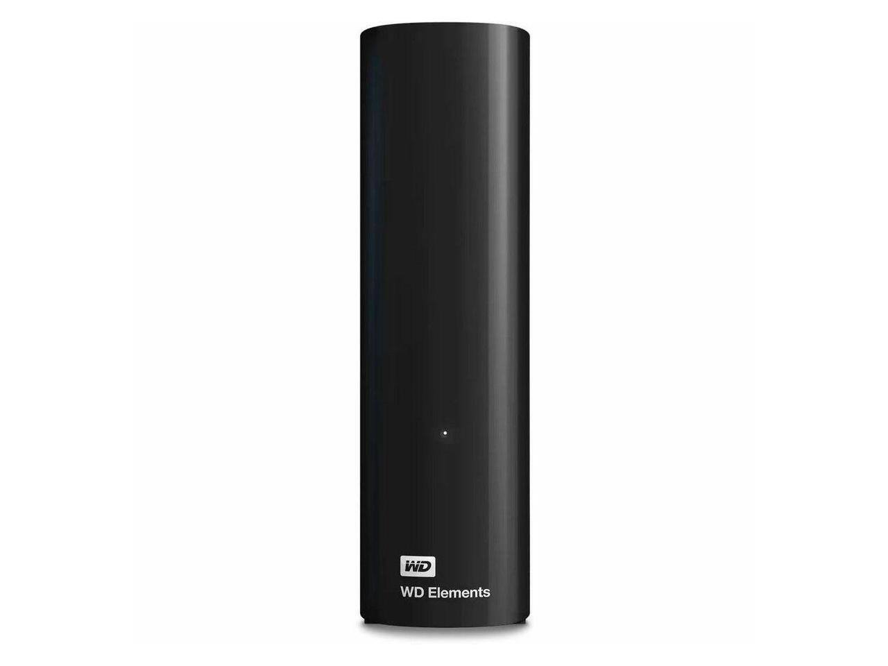 Alt View 7. Western Digital - WD Elements 26 TB External Desktop Hard Drive - USB 3.2 - Black (WDBWLG0260HBK-NESN) - Black.