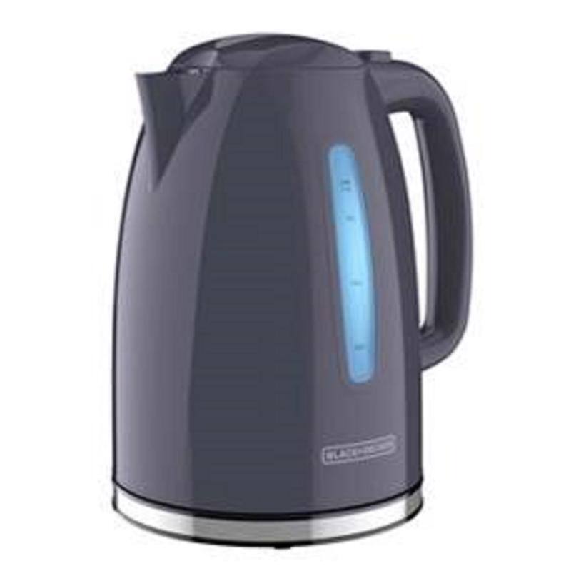 Angle. Black+Decker - Black+Decker 1.7 L Gray Electric Kettle - Gray.