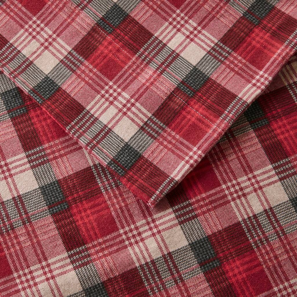 Alt View 5. Gracie Mills - Gracie Mills Kayce Flannel Sheet Set - Red Plaid.