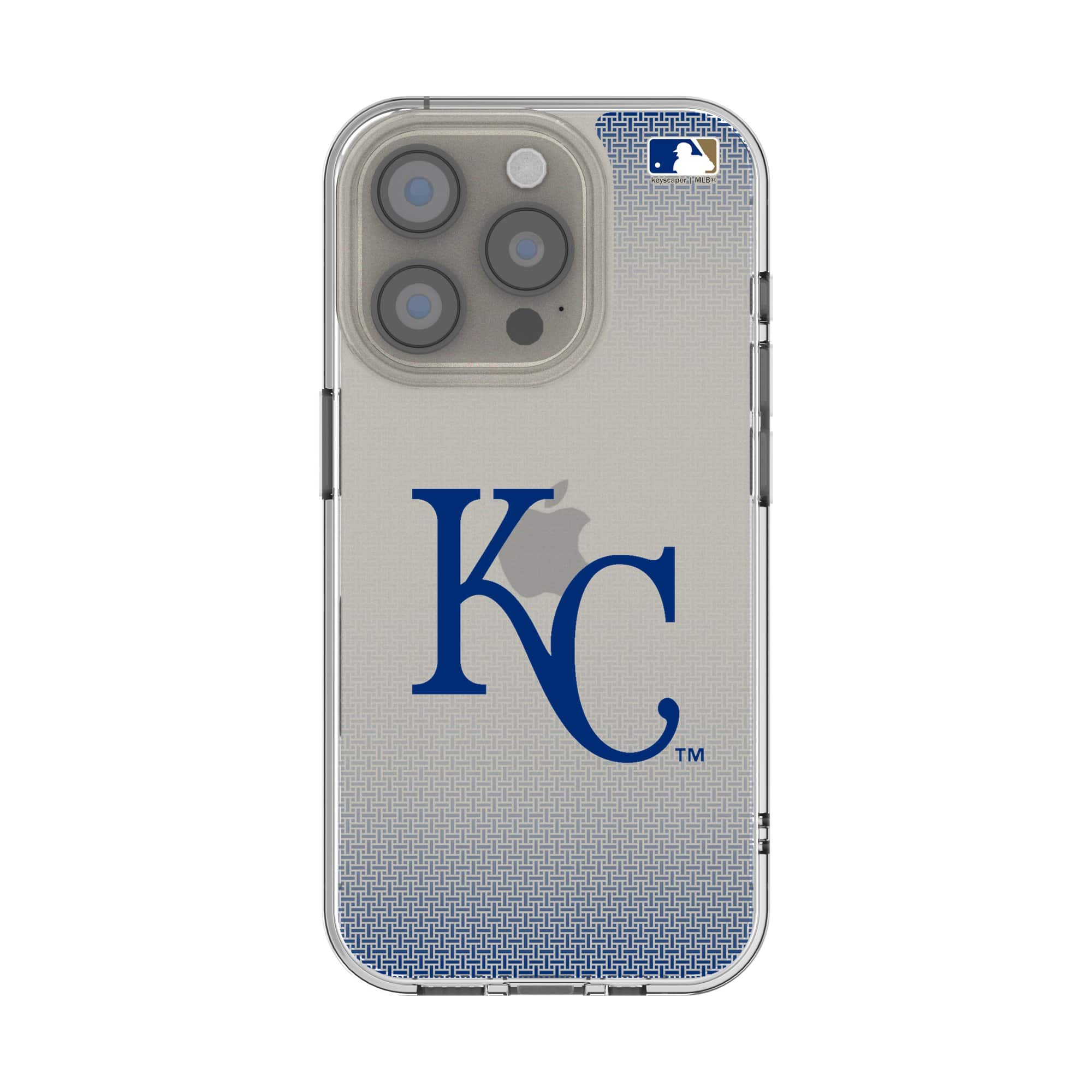 Keyscaper - MLB - Kansas City Royals Linen Logo iPhone Clear Case - 14 - Multicolor