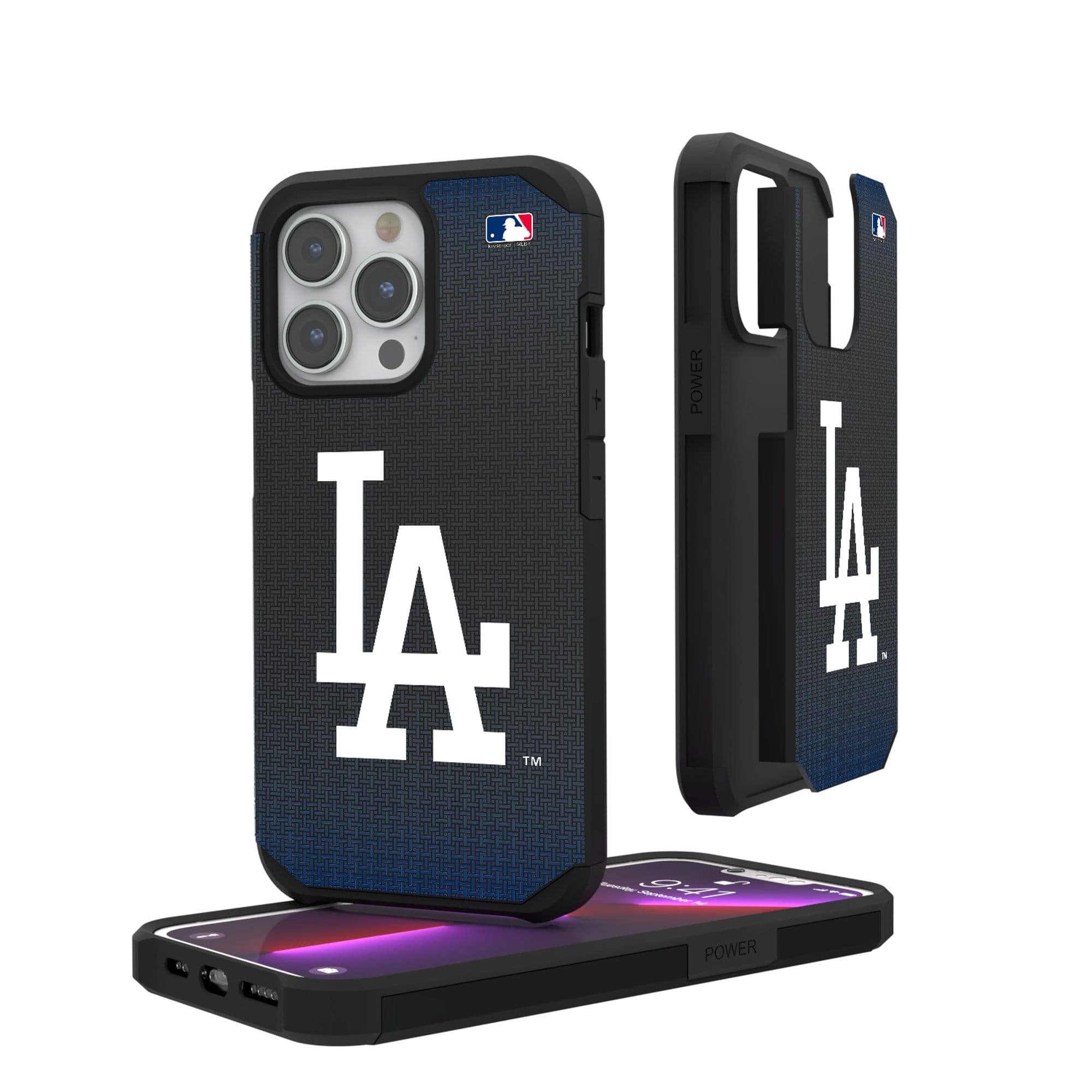 Keyscaper - MLB - Los Angeles Dodgers Linen Logo iPhone Rugged Case - 15 Plus - Black price history on PriceWatchPro