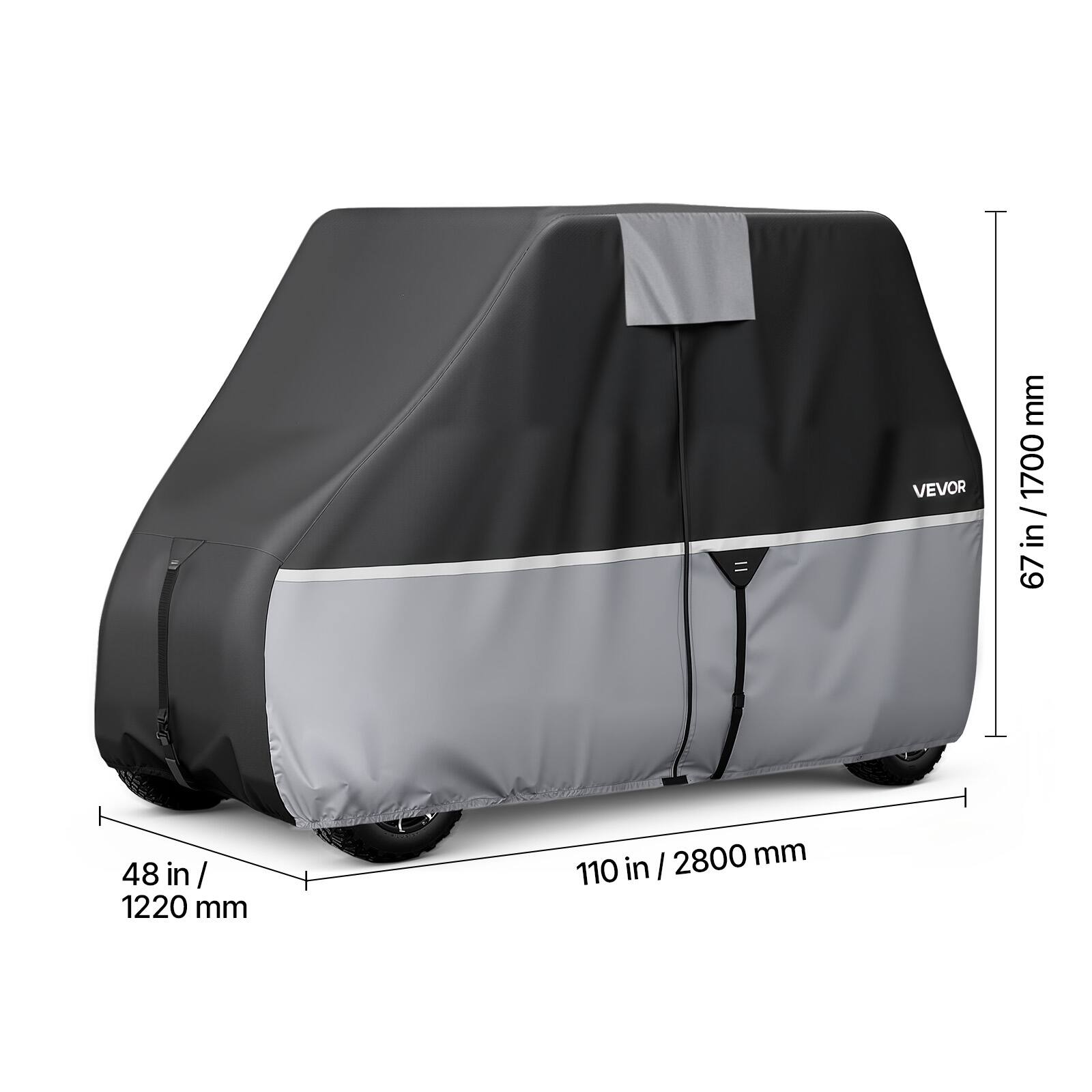 VEVOR

67 in / 1700 mm

48 in / 1220 mm

110 in / 2800 mm