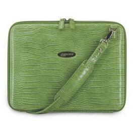 Mobile Edge - Faux-Croc TechStyle Portfolio Case - Clamshell - Shoulder Strap - EVA (Ethylene Vinyl Acetate) - Green
