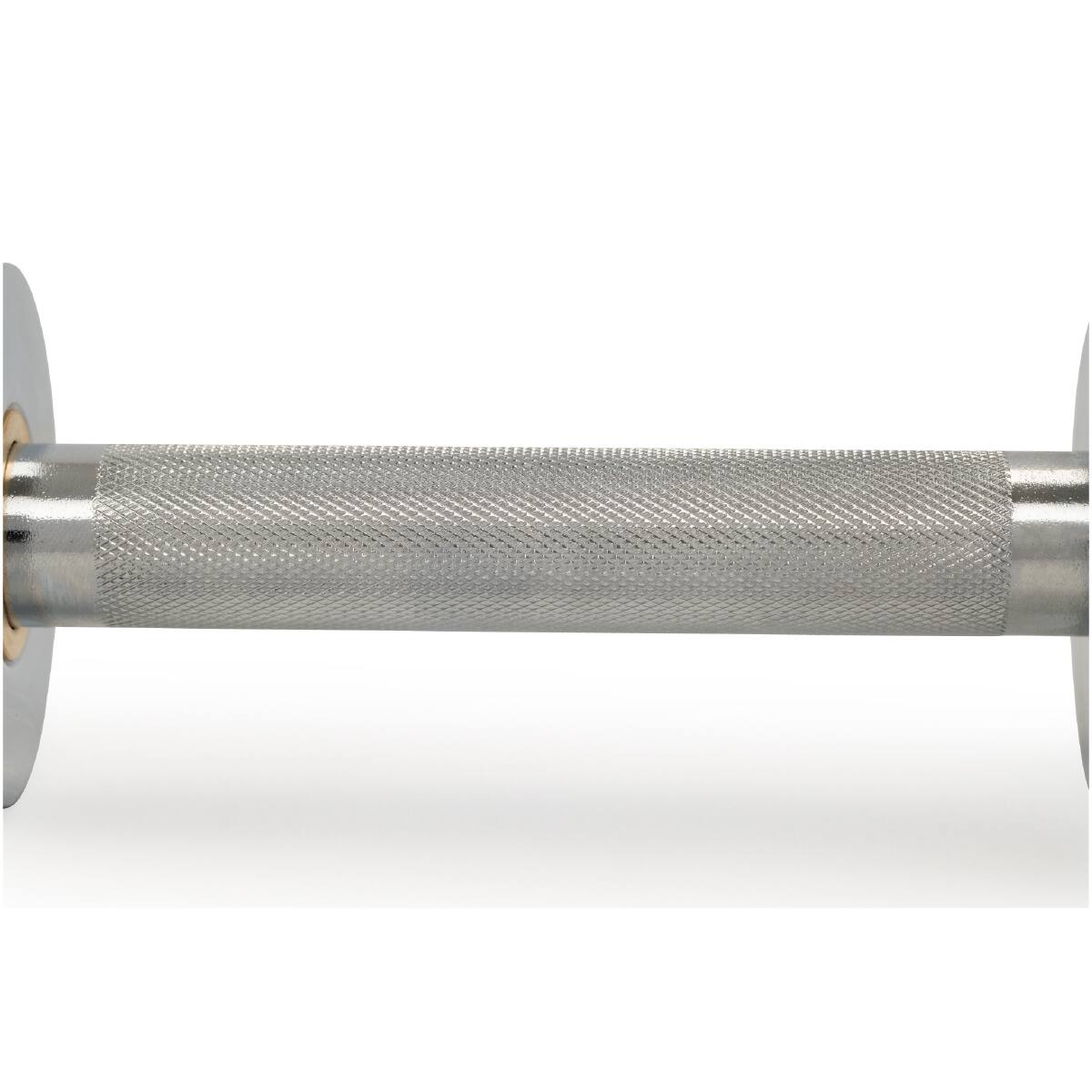 Back. Sunny Health & Fitness - 20" Olympic Dumbbell Bar with Spin-Lock Ring Collars - Silver.