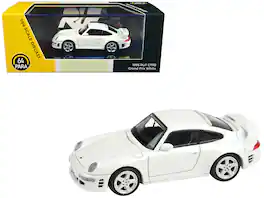 RUF CTR2 Grand Prix 1/64 Diecast Model Car by Paragon Models - White