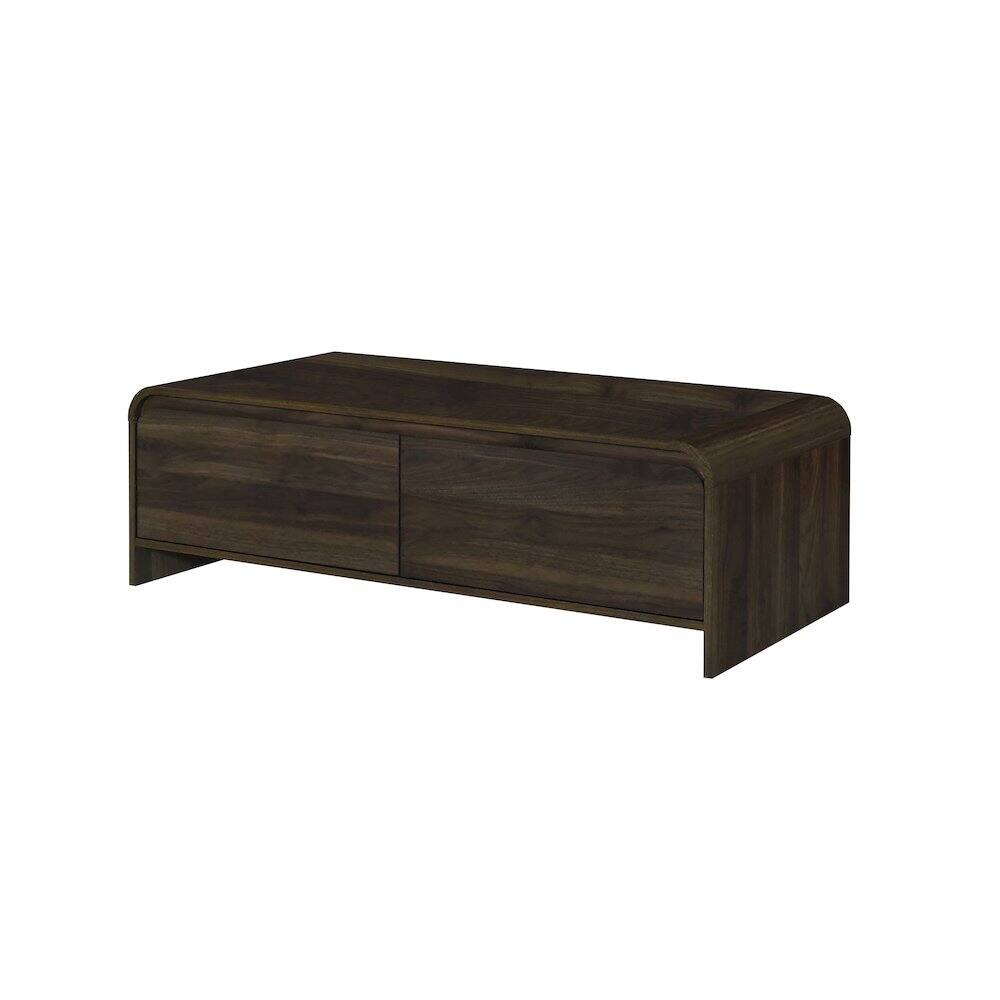 New Classic Furniture - Mara 47.25 in. Rectangular Wood Coffee Table - Walnut
