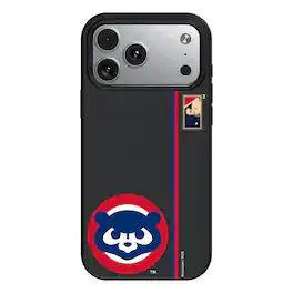 Keyscaper - MLB - Chicago Cubs 1979 Logo iPhone Magnetic Bump Case - 15 - Black