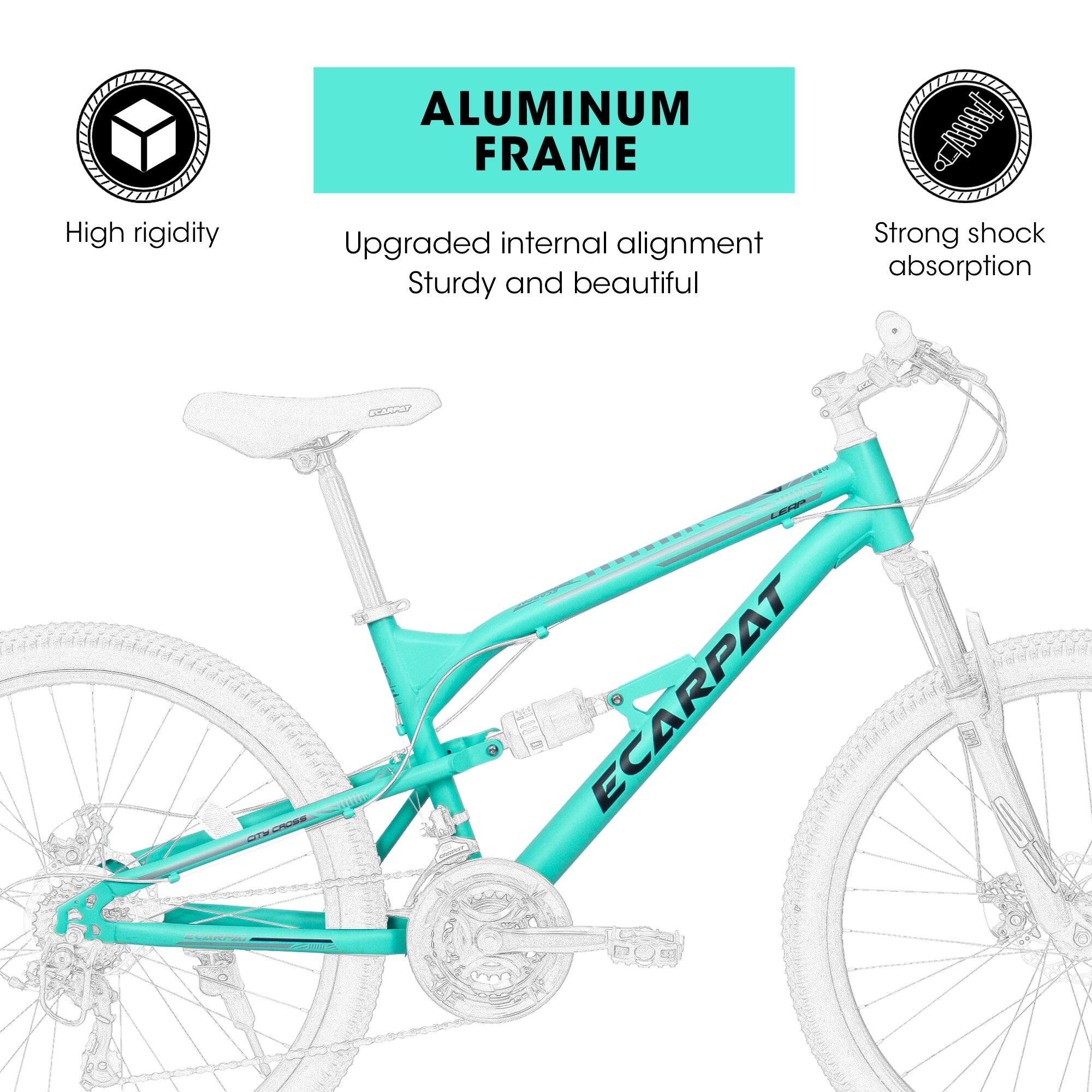 High rigidity ALUMINUM FRAME  
Upgraded internal alignment  
Sturdy and beautiful  
Strong shock absorption  
ECARPAT