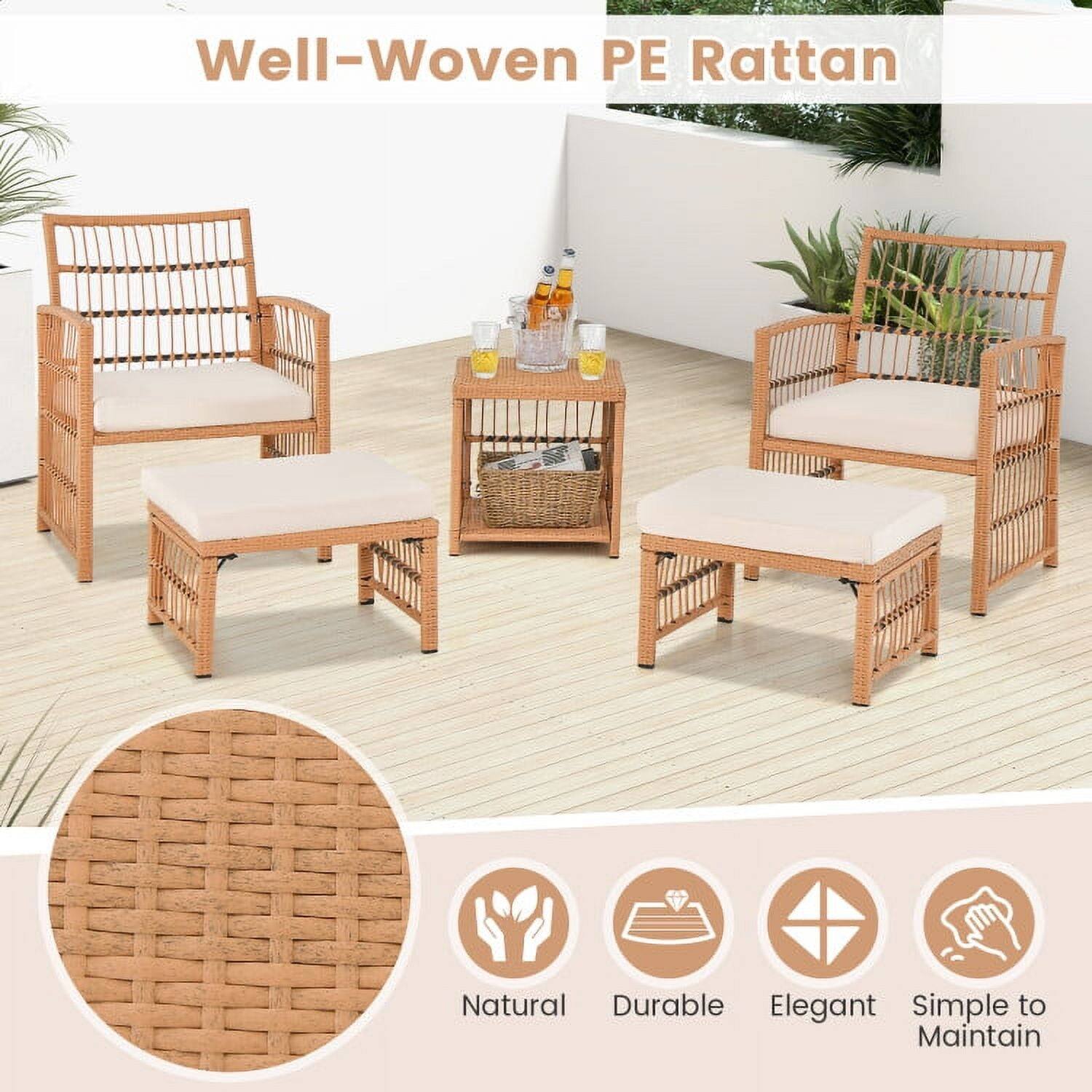 Well-Woven PE Rattan

Natural  
Durable  
Elegant  
Simple to Maintain