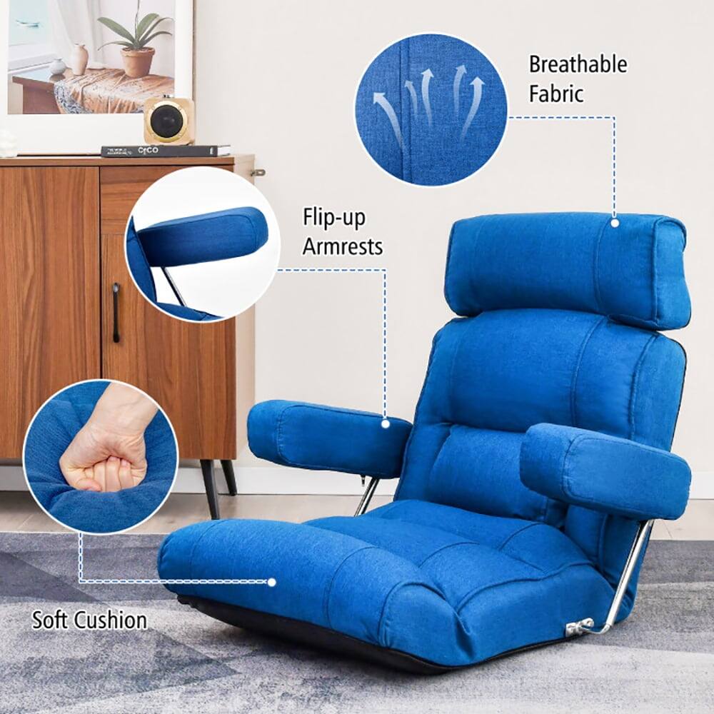 Breathable Fabric  
Flip-up Armrests  
Soft Cushion
