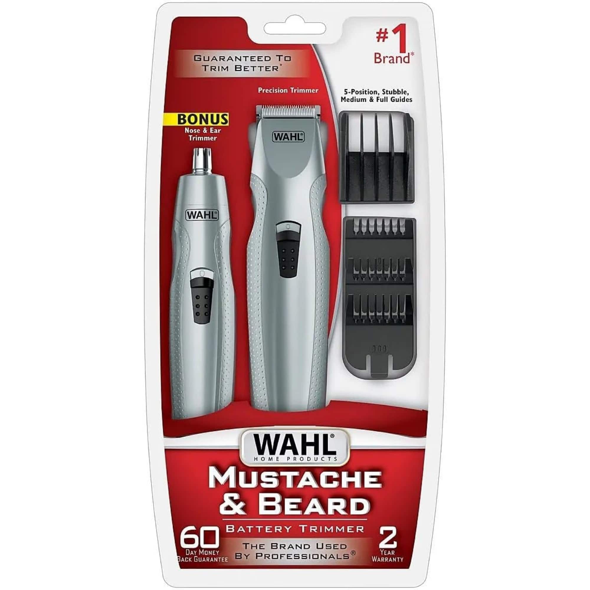 Wahl - Mustache and Beard Trimmer - Precision Grooming Tool - 5606-420-MI