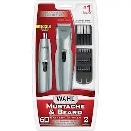 Wahl - Mustache and Beard Trimmer - Precision Grooming Tool - 5606-420-MI