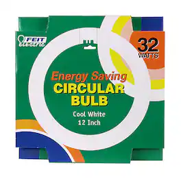 FEIT ELECTRIC - 32 W T9 12 in. D Circline Fluorescent Bulb Cool White Circular 4100 K 1 pk