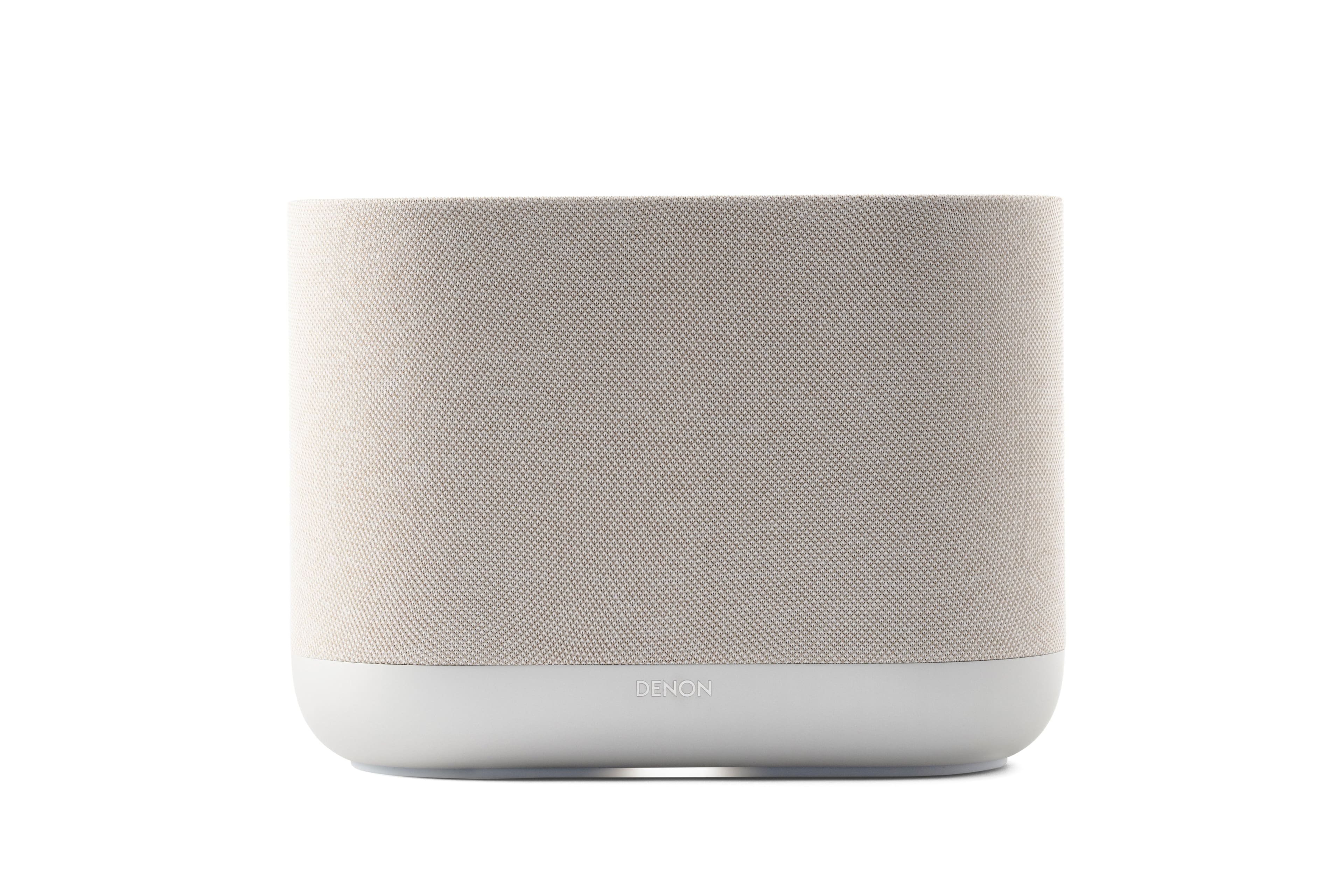 Front. Denon - DENON HOME 400 Wireless Smart Speaker - Stone.