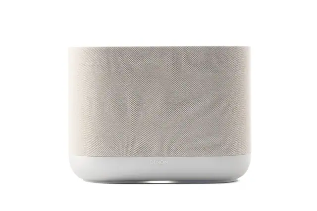 Front. Denon - DENON HOME 400 Wireless Smart Speaker - Stone.