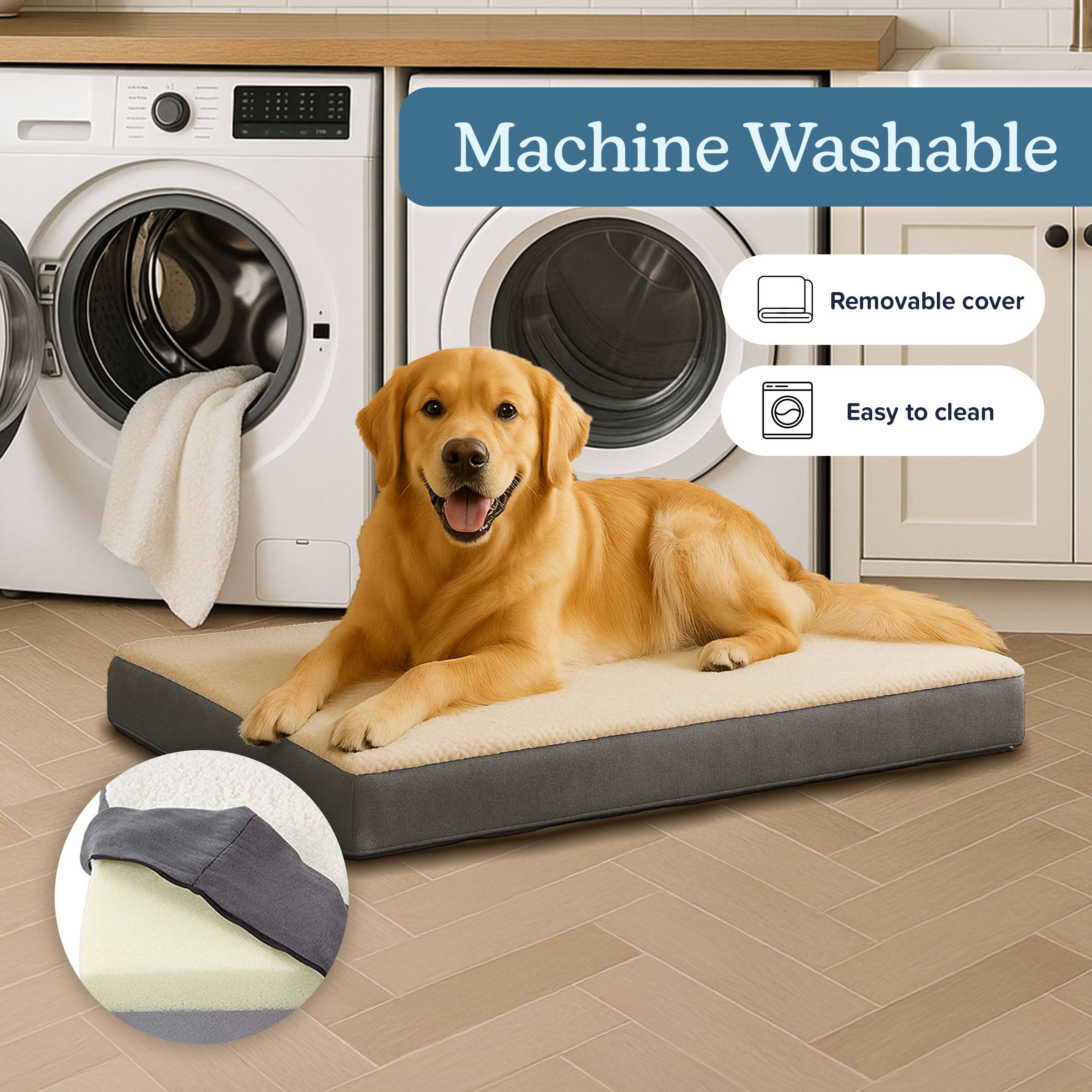 Machine Washable  
Removable cover  
Easy to clean