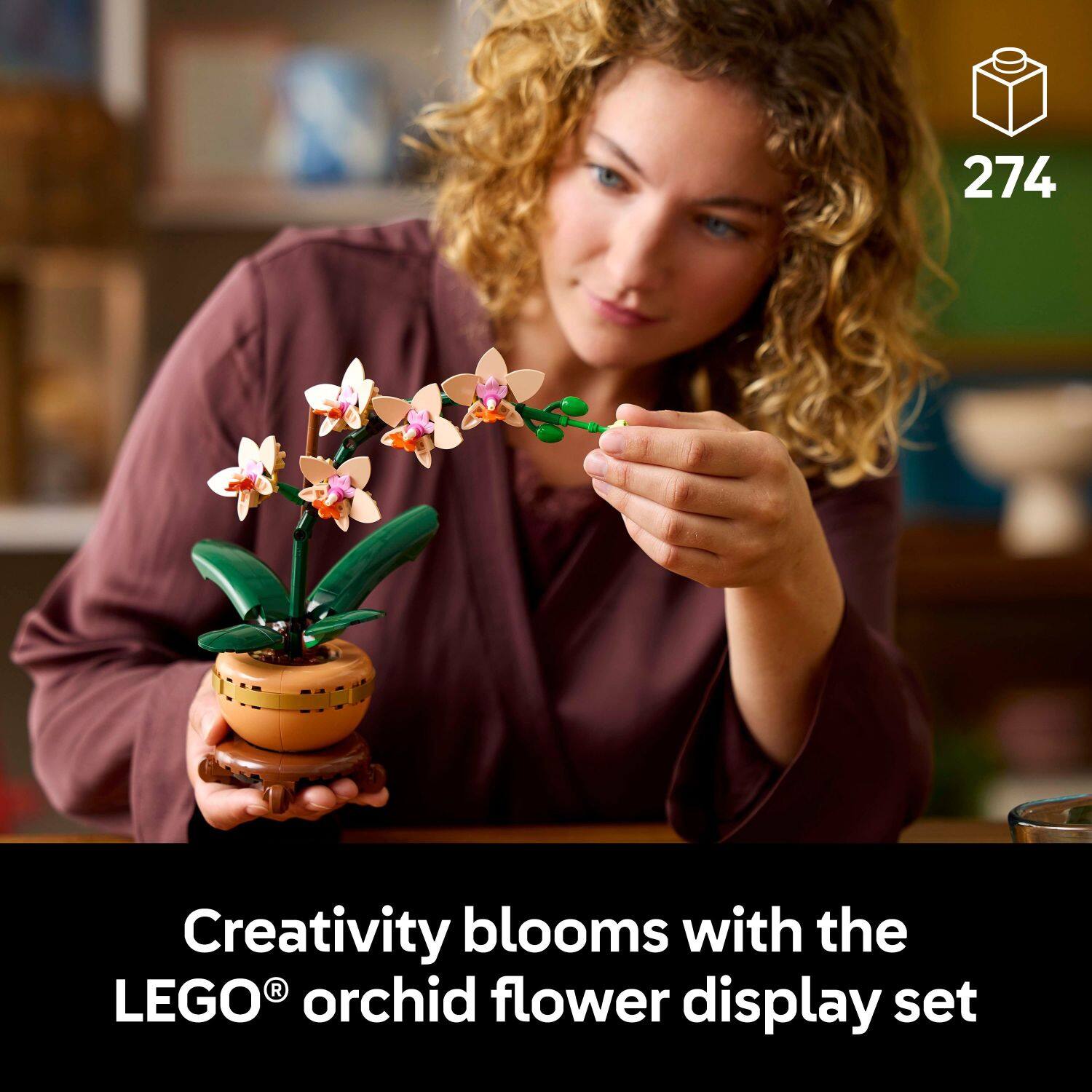 274  
Creativity blooms with the LEGO® orchid flower display set